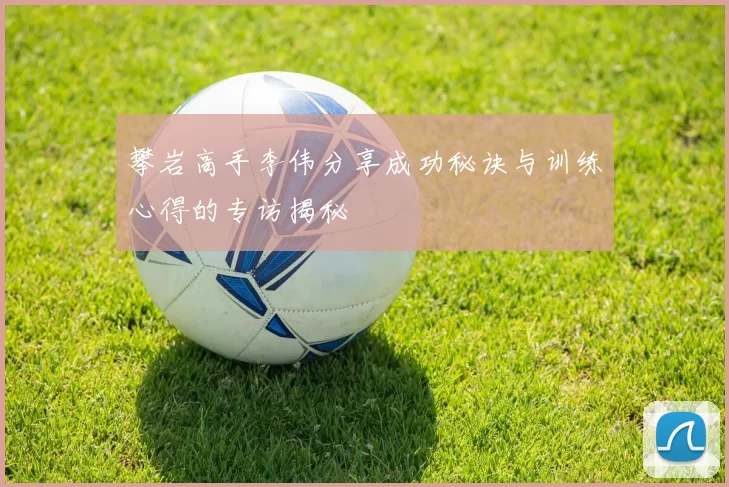 攀岩高手李伟分享成功秘诀与训练心得的专访揭秘